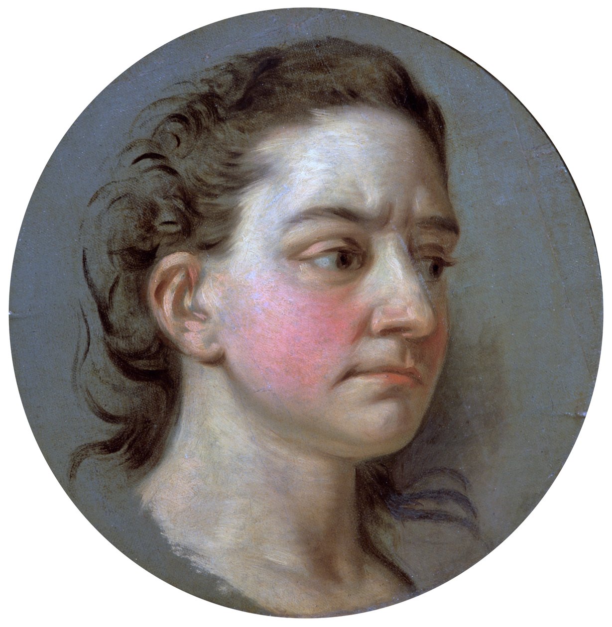 Porträtt av en kvinna, 1700-talet. av Jean Baptiste van Loo