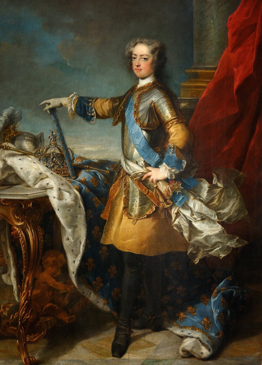 Porträtt av kungen Ludvig XV 1710-1774, ca 1723-1724 av Jean Baptiste van Loo
