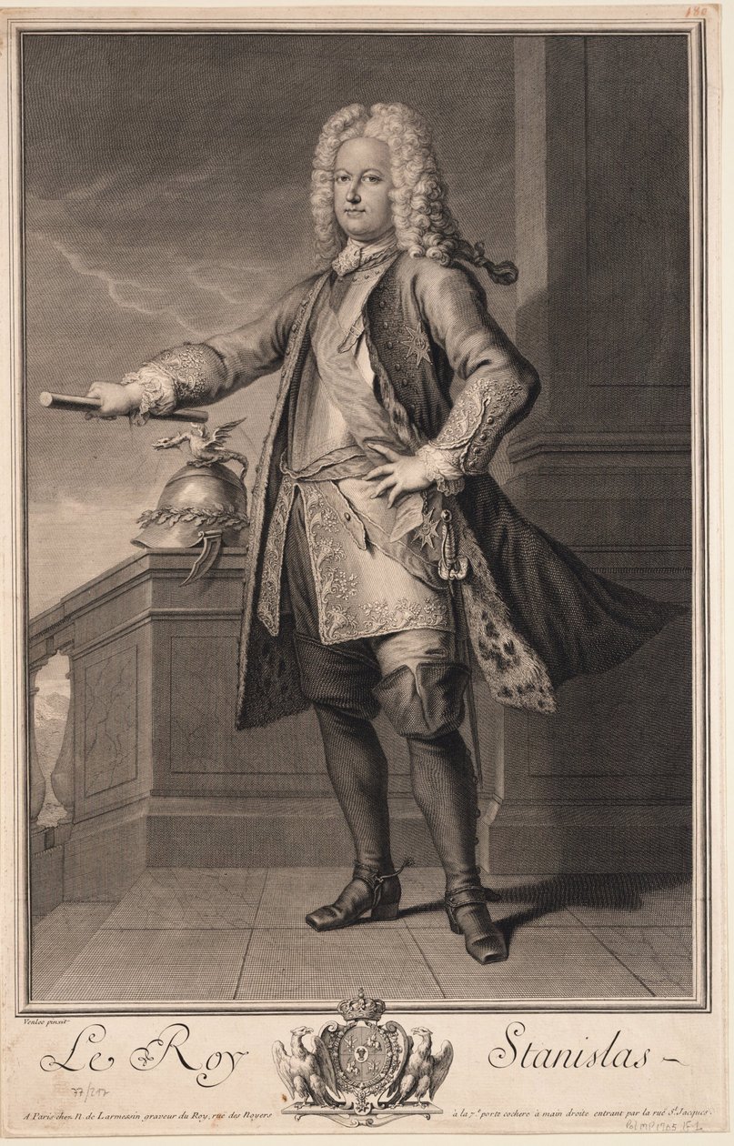Stanislaw I Leszczynski 1677-1766, kung av Polen, 1705 av Jean Baptiste van Loo