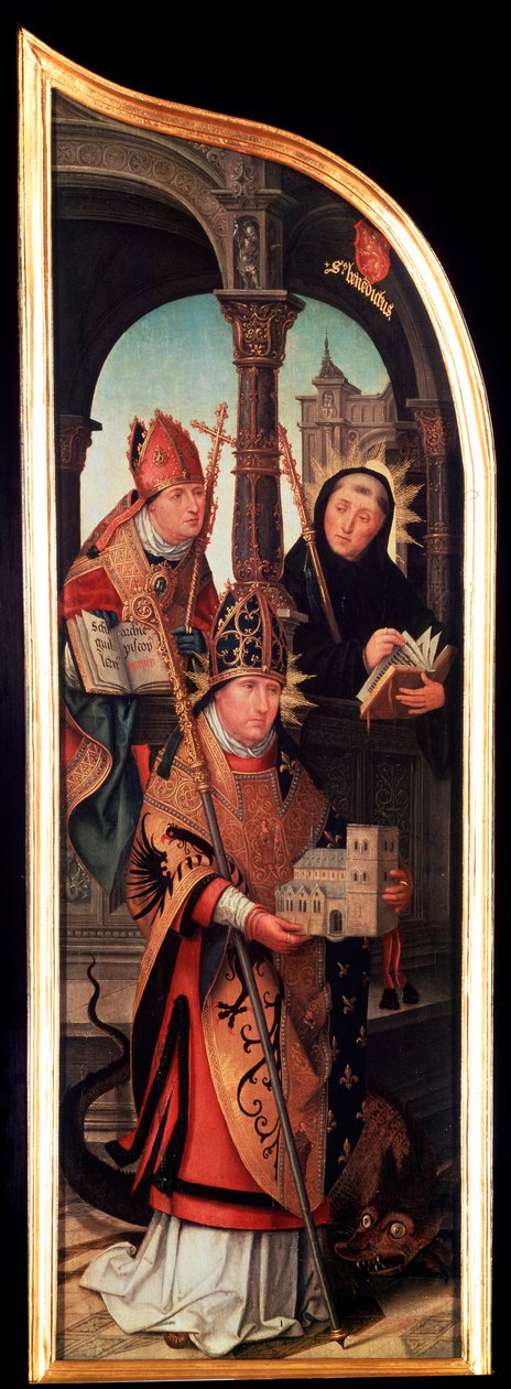 Bebådelsen, Triptyk, sidopanel, 1517. av Jean the Elder Bellegambe