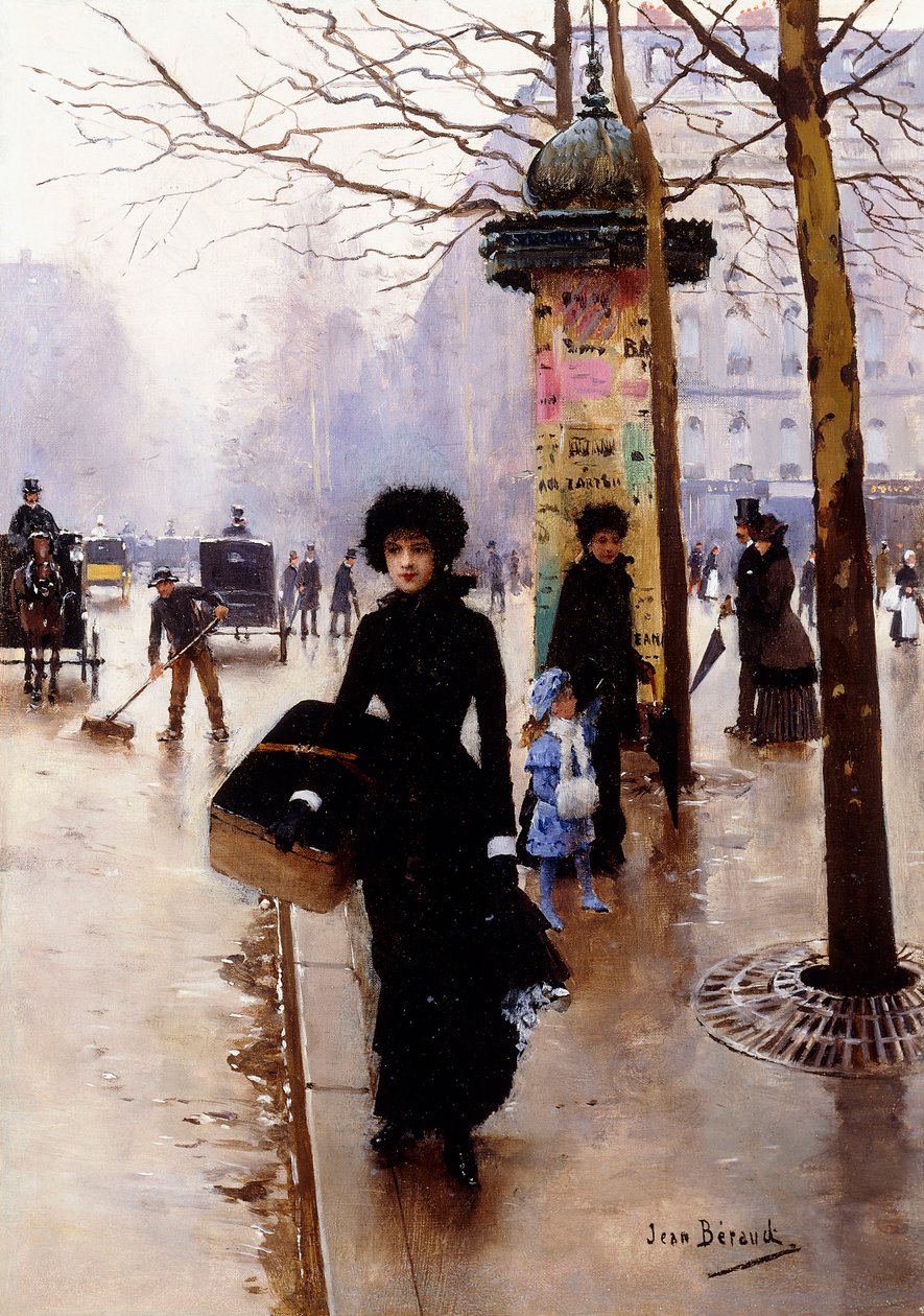 Till parisisk; En parisisk kvinna, av Jean Beraud