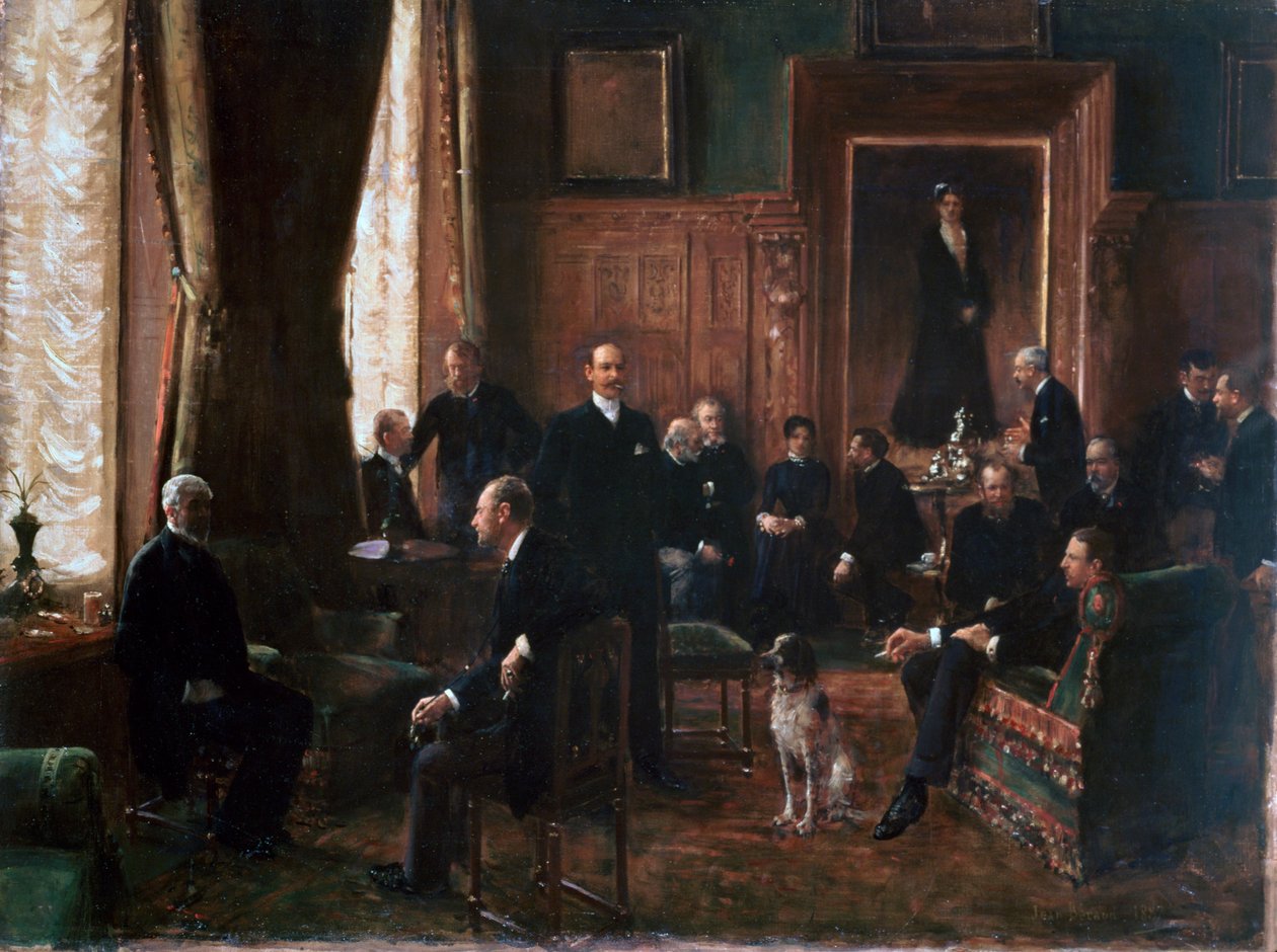 Grevinnan Potockas salong, 1887 av Jean Beraud