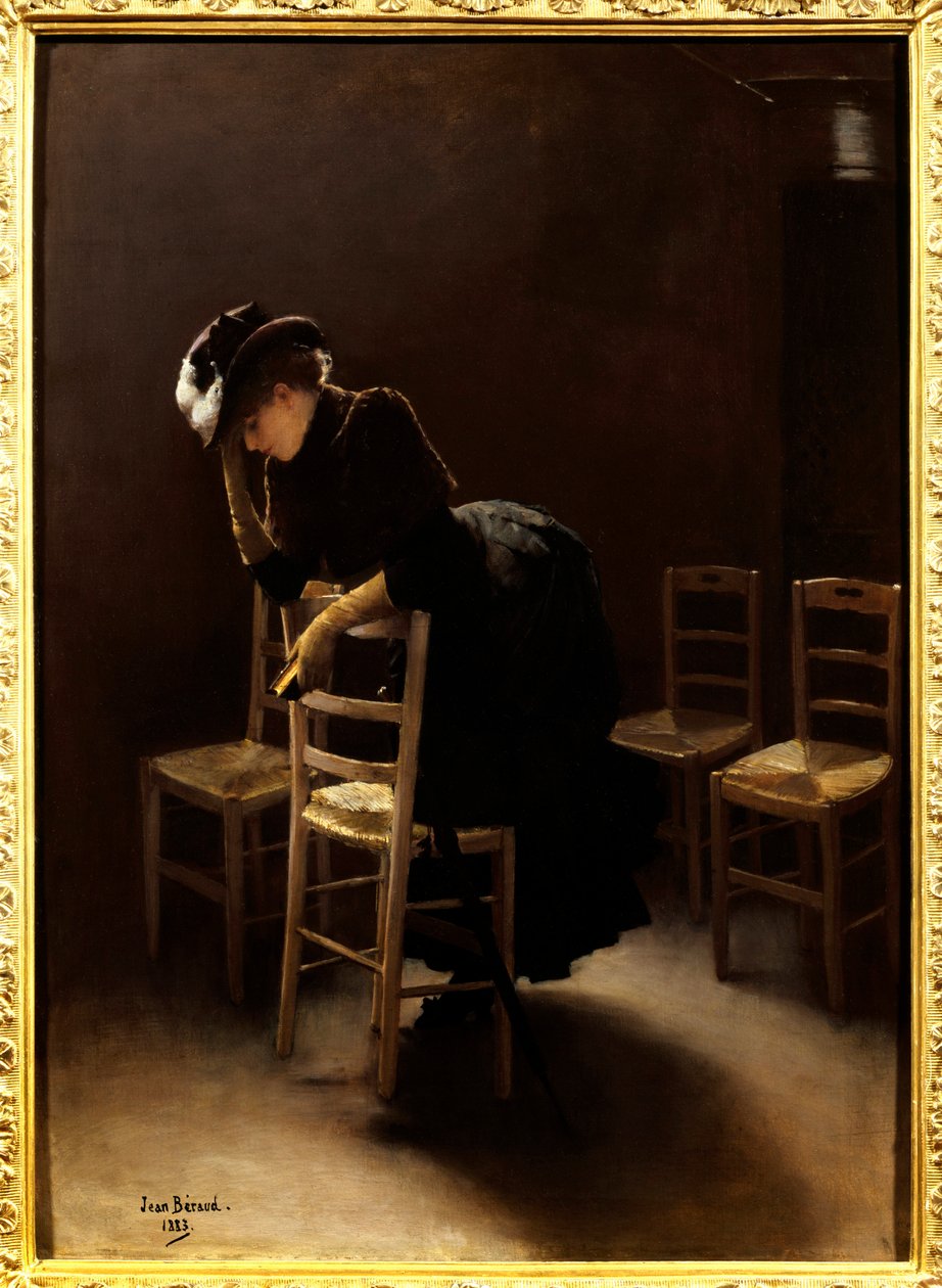 Bönen. Målning av Jean Beraud (1849-1935) av Jean Beraud