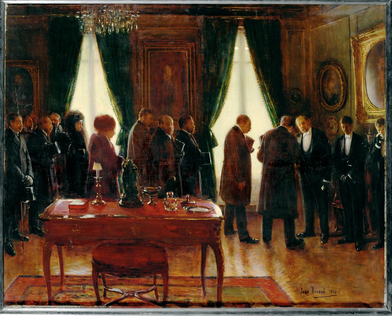 Änklingen (målning på duk) av Jean Beraud