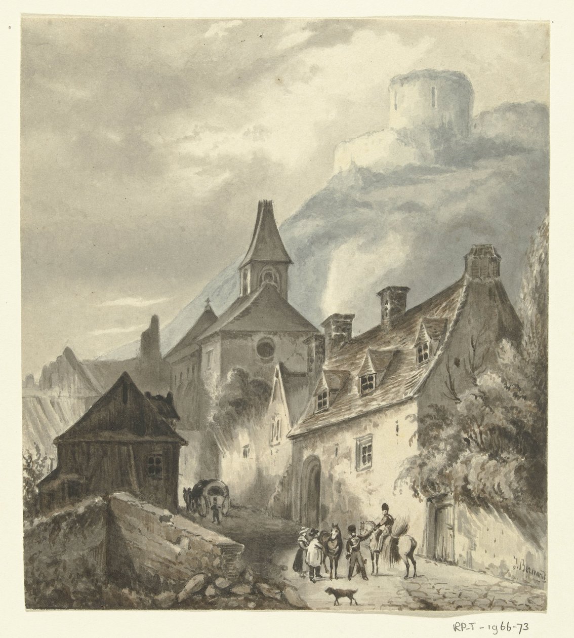 Utsikt över la Roche-Guyon av Jean Bernard