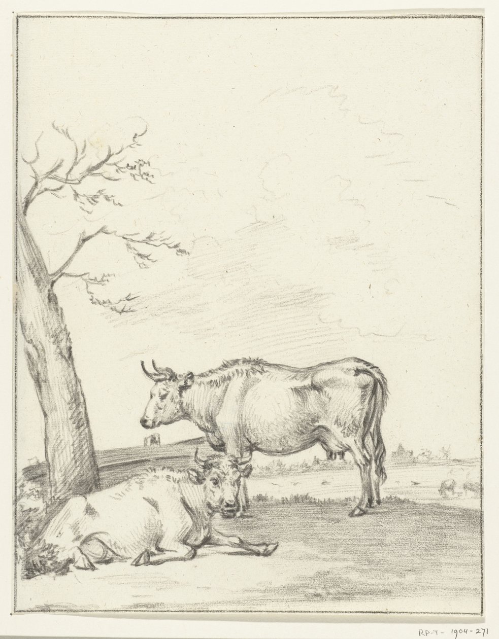 Stående och liggande ko av Jean Bernard