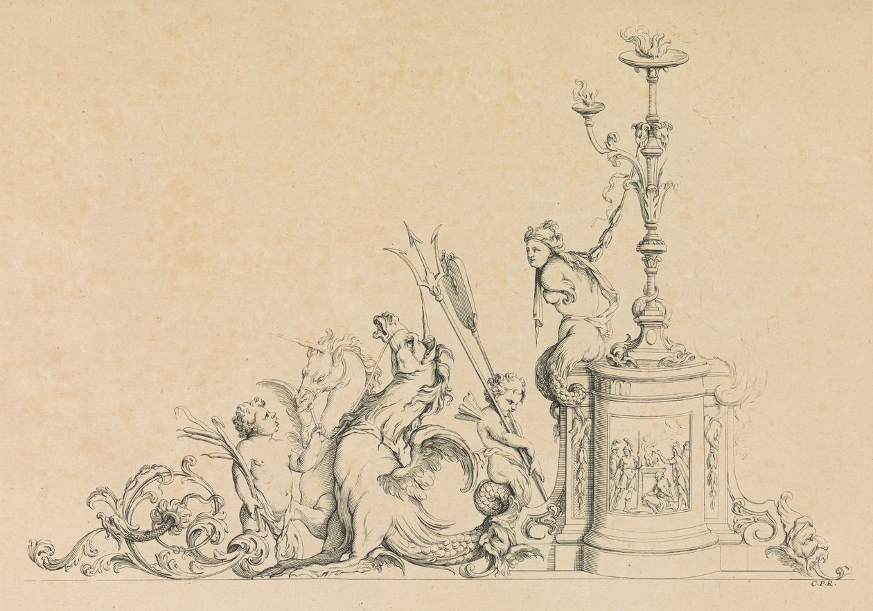 Arabesque designs for many uses Uppfunnet av J.B. Toro, 1716., 1716. av Jean Bernard Toro