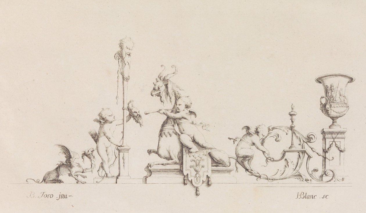 Mönster för många användningsområden Uppfunnet av M. B. Toro, 1718 eller senare, 1718 eller senare. av Jean Bernard Toro