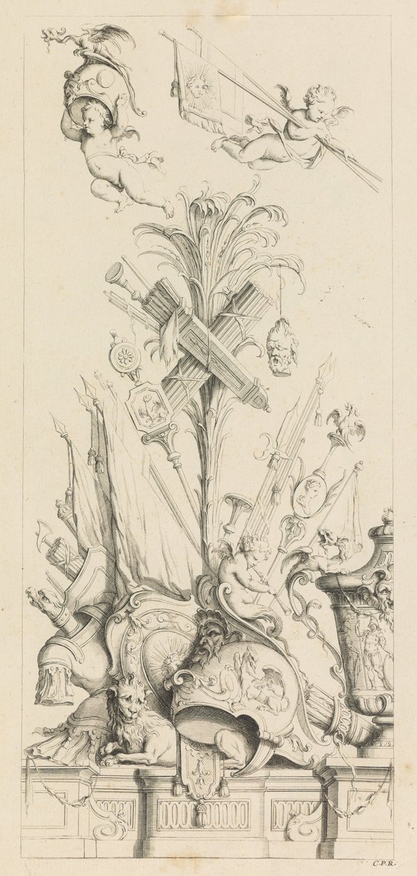 Troféer nyligen uppfunna av J.B. Toro., 1716., 1716. av Jean Bernard Toro