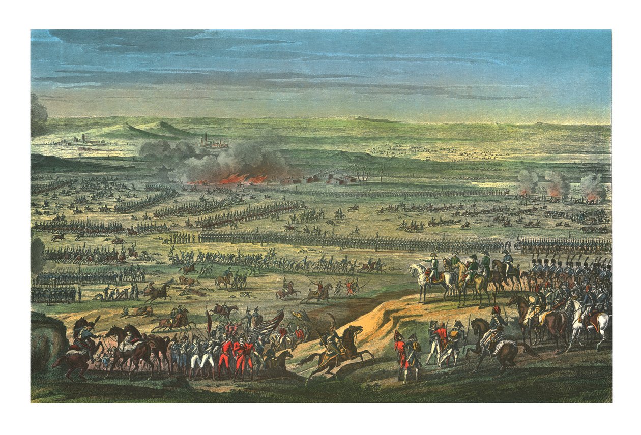 Slaget vid Austerlitz, 2 december 1805, c1850 av Jean Bosq