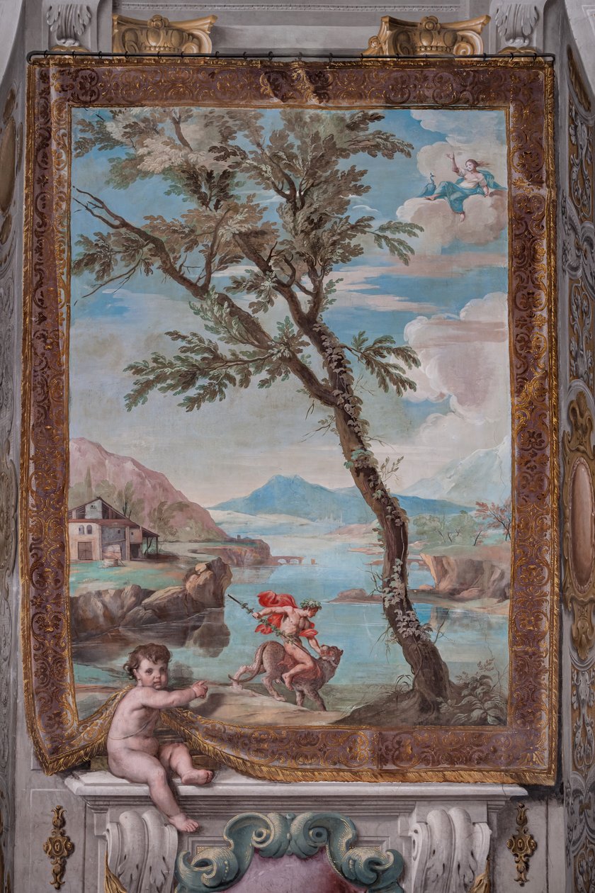 Bacchus tämjer den tiger som förföljaren Juno skickade mot honom av Jean Boulanger