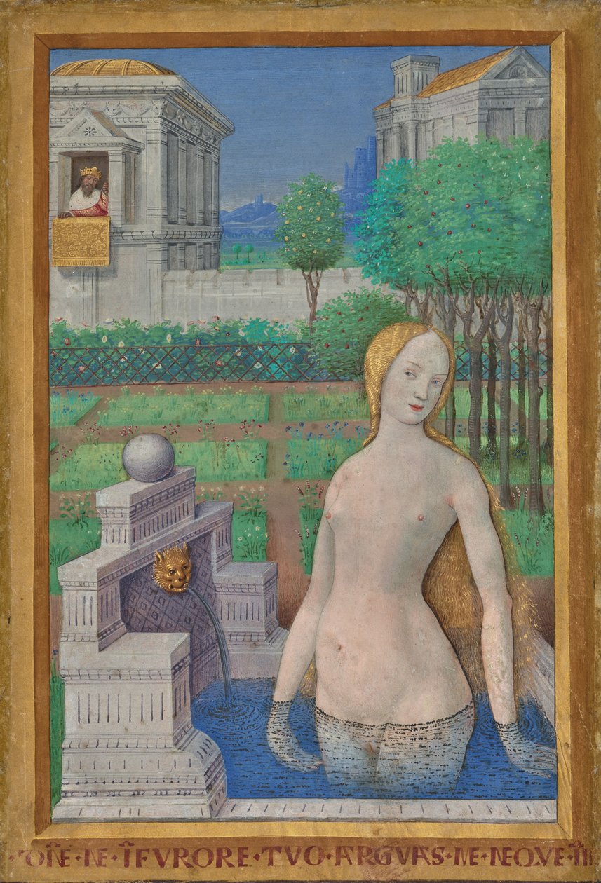 Blad ur Ludvig XII:s timmarbok av Jean Bourdichon