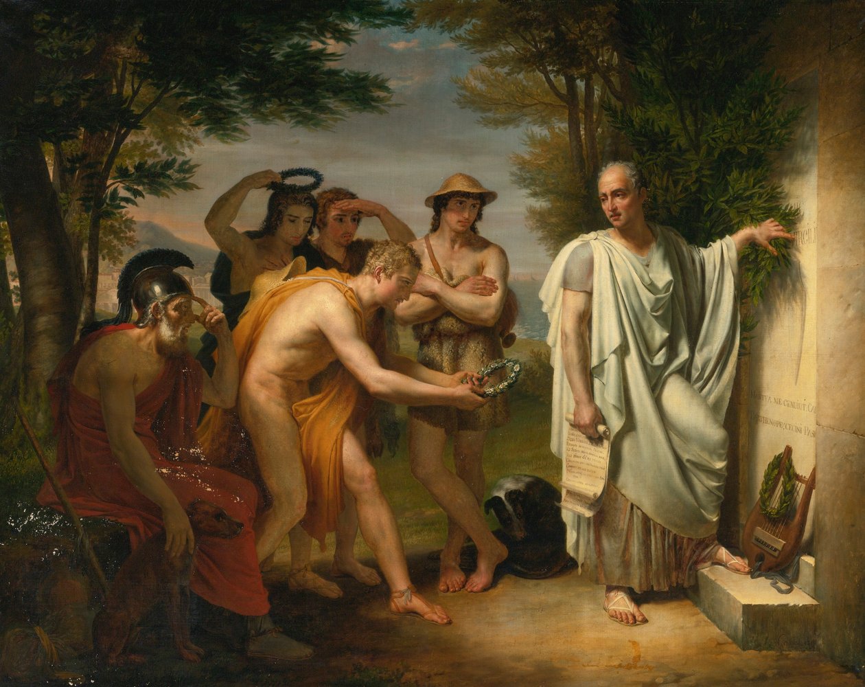 Horatius vid Vergilius grav av Jean Bruno Gassies