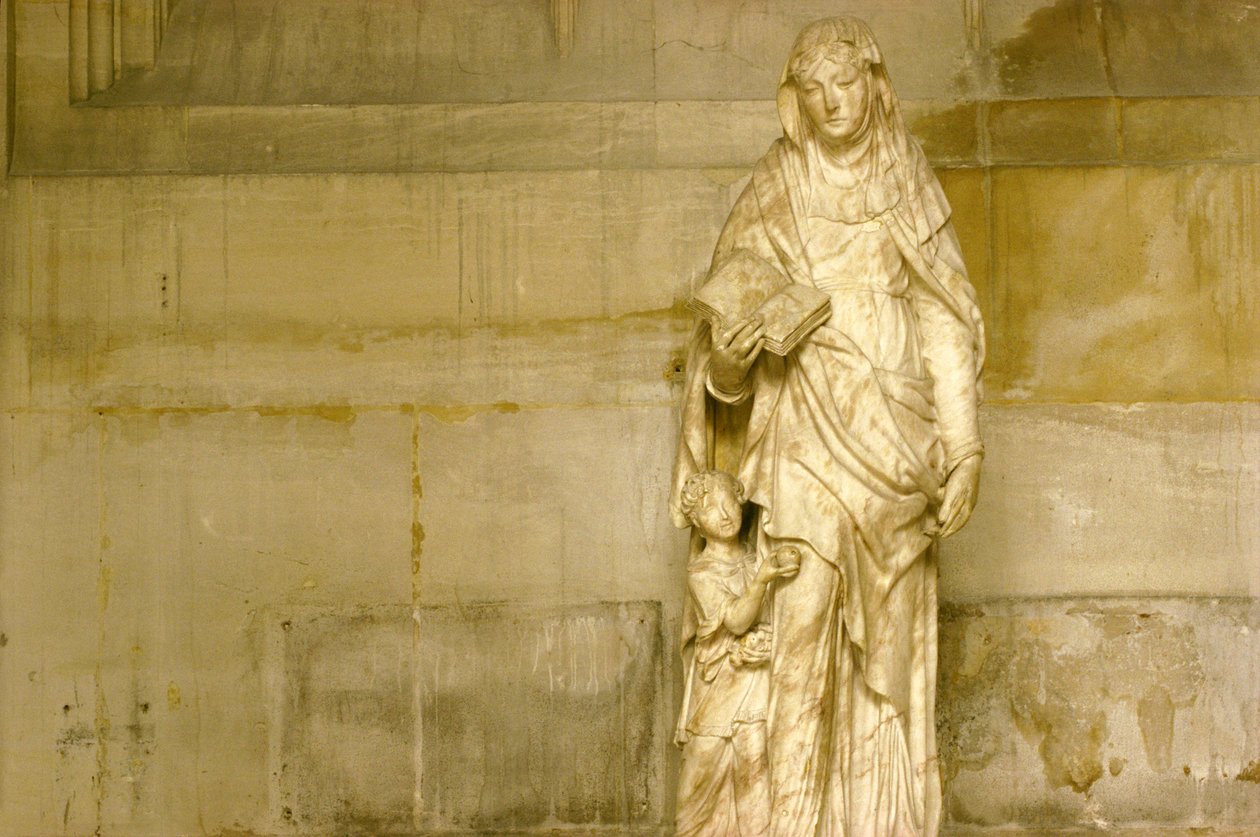 St. Anne och hennes dotter Jungfru Maria (marmor) (se även 248121 och 248123) av Jean Bullant