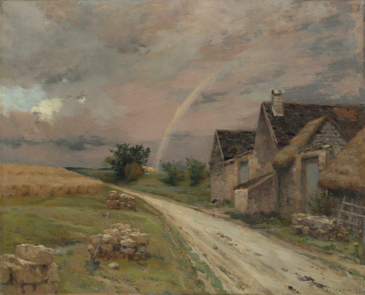 Regnbågen, Achères la Forêt, 1883. av Jean Charles Cazin