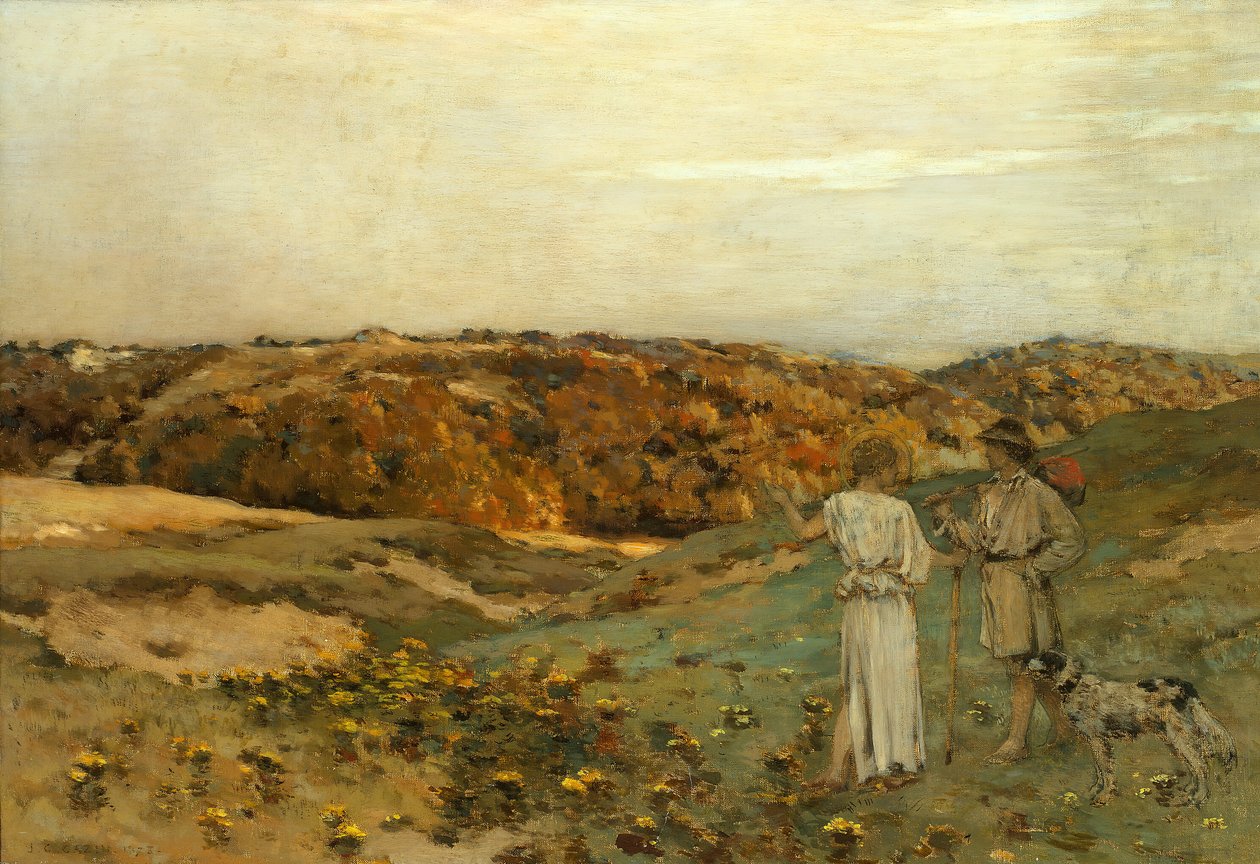 Tobias och ängeln, 1878. av Jean Charles Cazin