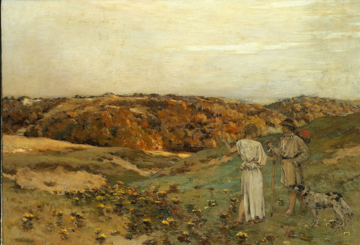 Tobias och ängeln, 1878 av Jean Charles Cazin