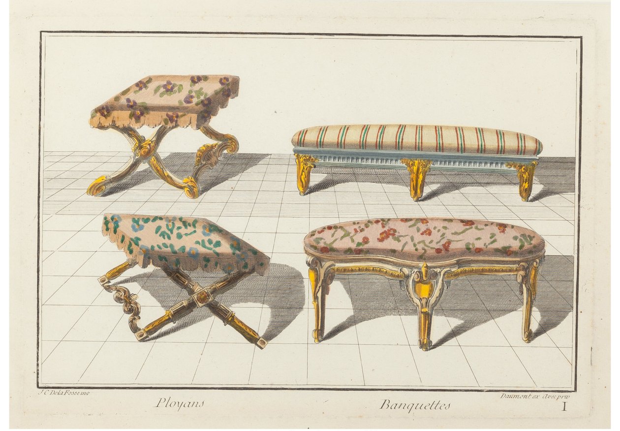 Ployans, bänkar. Ny historisk ikonologi eller attribut hierogliphyques, c.1768. av Jean Charles Delafosse