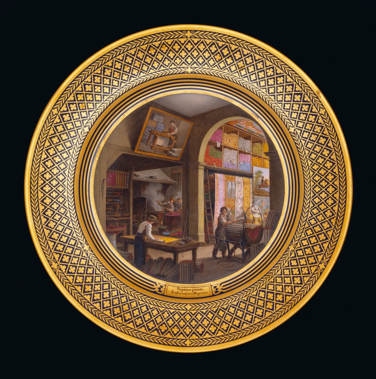 Laboratorium, butik, ca 1820-35 Väggmålningar av Jean Charles Develly