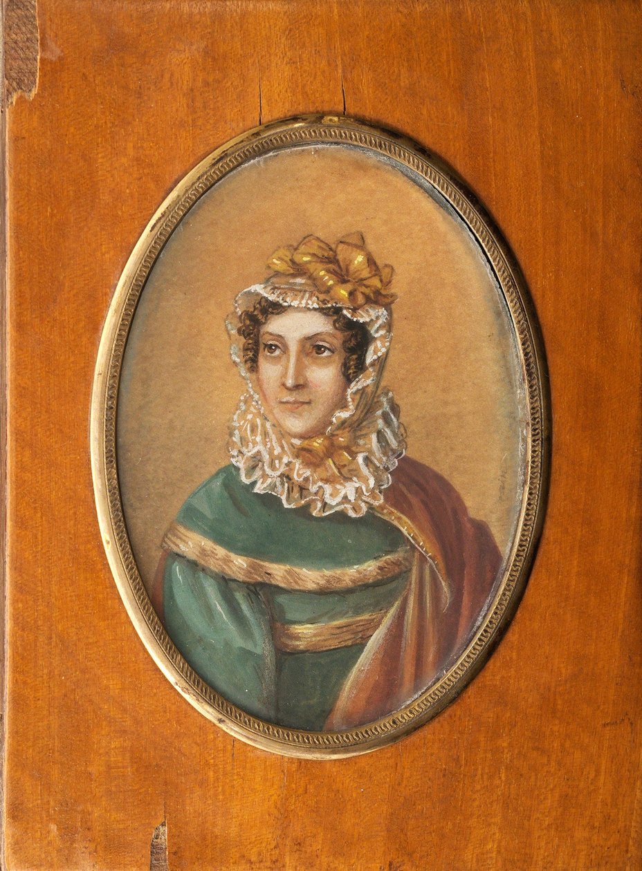 Porträtt av Jeanne Louise Henriette Campan, född Genet 1752-1822 av Jean Charles Nicaise Perrin