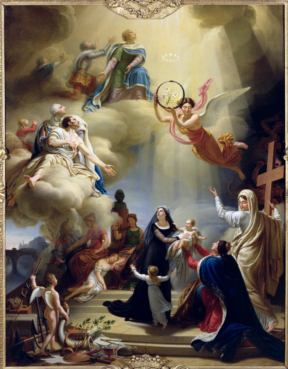 Allegori till ära för Henri de Frances födelse (1820-83) hertig av Bordeaux 1820, 1821 av Jean Charles Tardieu