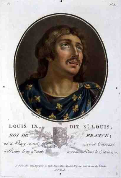Porträtt av Ludvig IX, kallad 