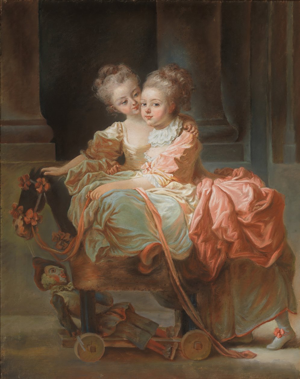 De två systrarna, 1770. av Jean Claude Richard Saint Non