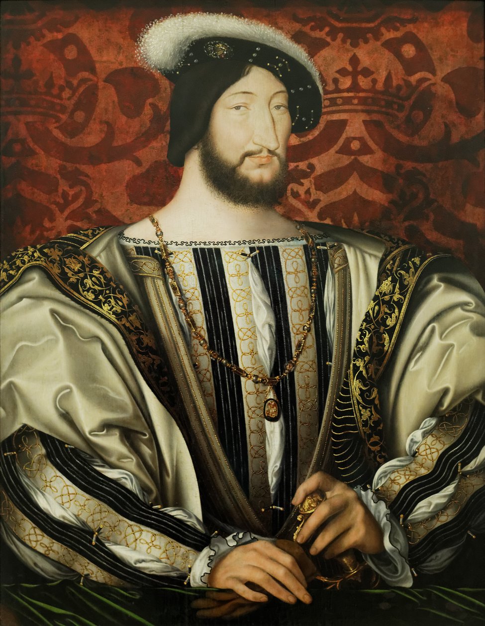 Franska: François Ier (1494-1547), roi de France Frans I (1494-1547), kung av Frankrike av Jean Clouet