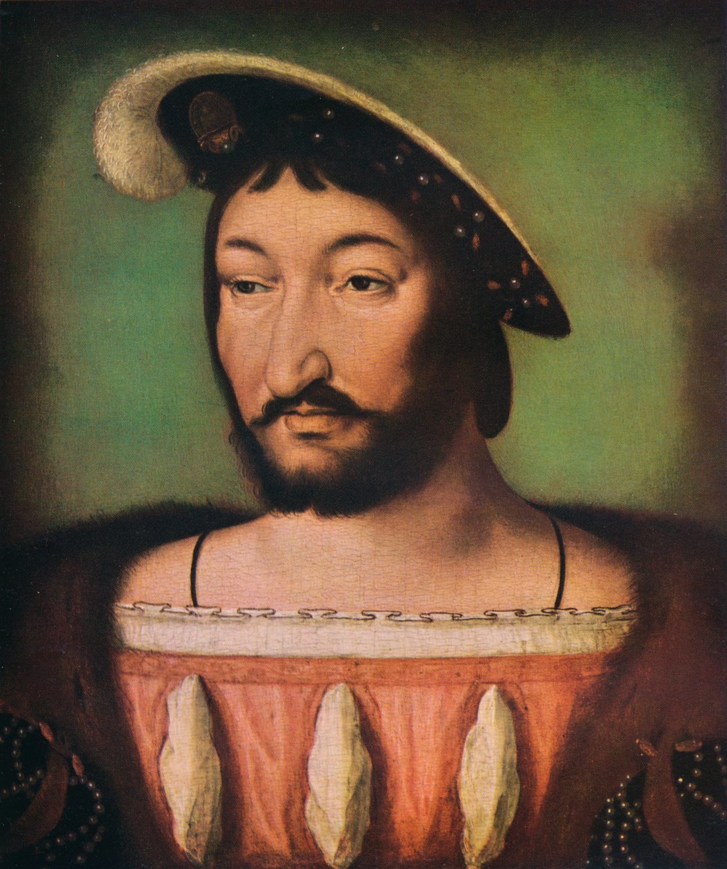 Porträtt av Francois I av Frankrike, c1500-talet. av Jean Clouet