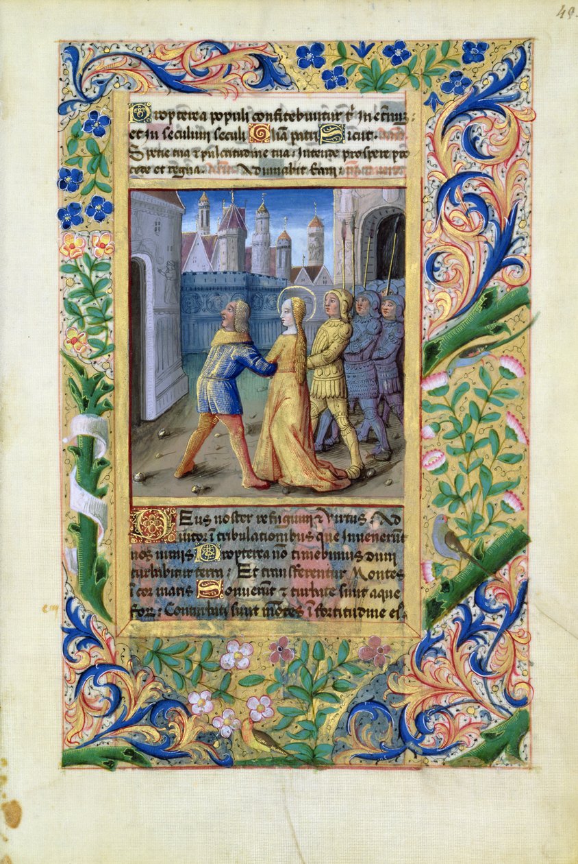 Ms Lat. Q.v.I.126 f.45 Judith grips av assyrierna, från Louis dOrleans