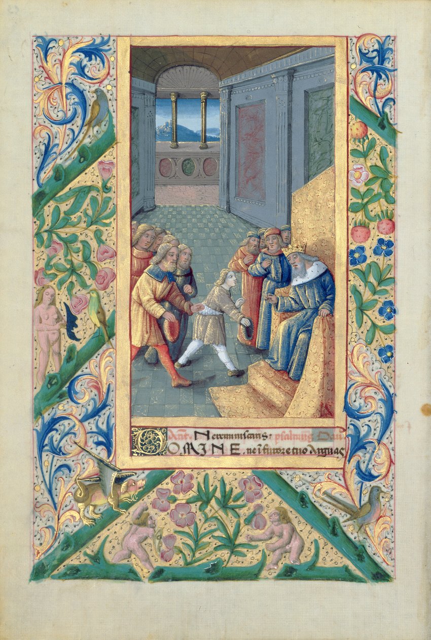 Lat. Q.v.I.126 f.53v David skickas till Saul, från Louis d