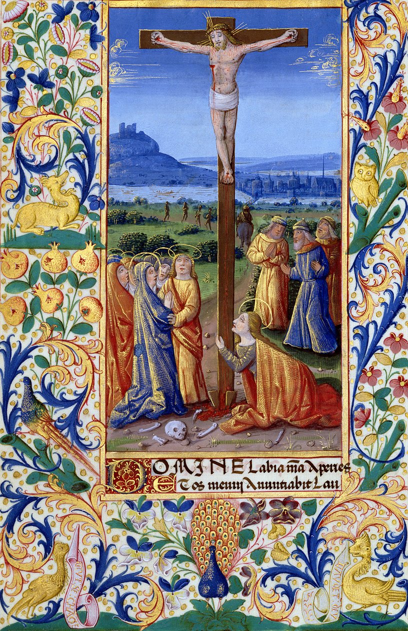 Ms Lat. Q.v.I.126 f.84v Korsfästelsen, från 