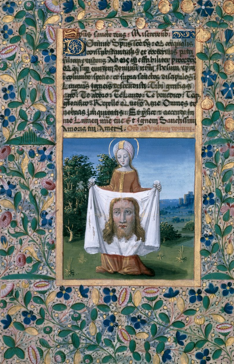 Ms Lat. Q.v.I.126 f.90v St. Veronica, från 