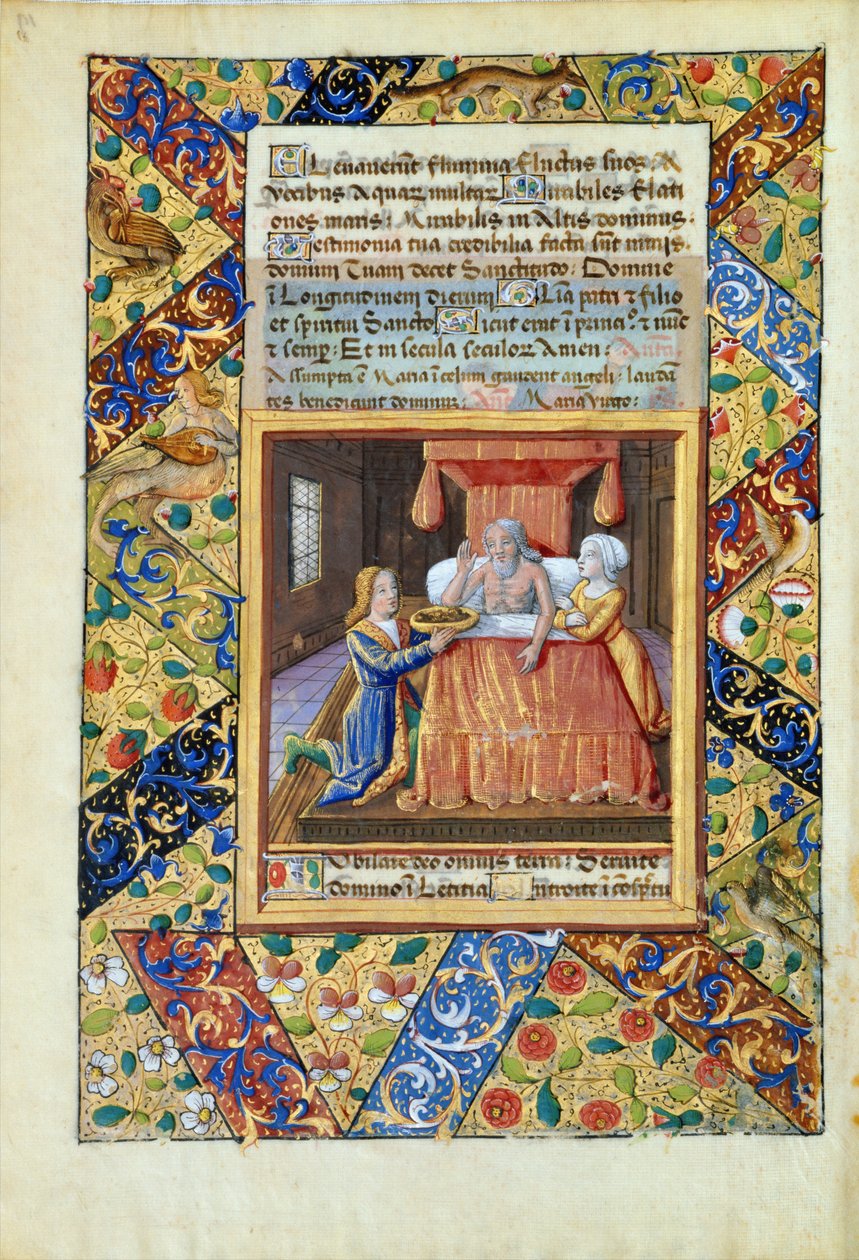 Lat. Q.v.I.126 fol.19v Isak välsignar Jakob, från Louis d