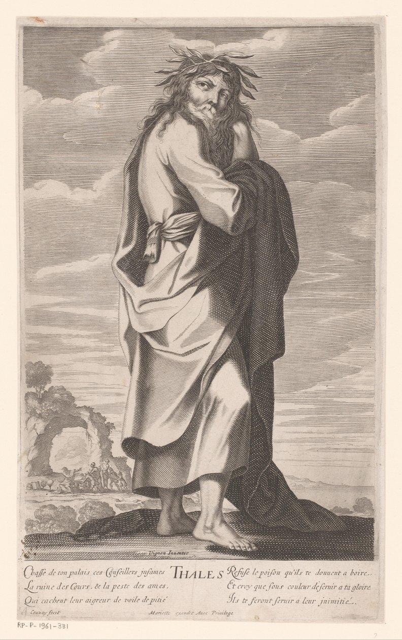 Thales av Miletus Thales (titel på objekt) Les Sept Sages de la Grece (serietitel) The Seven Sages of Greece (serietitel) av Jean Couvay