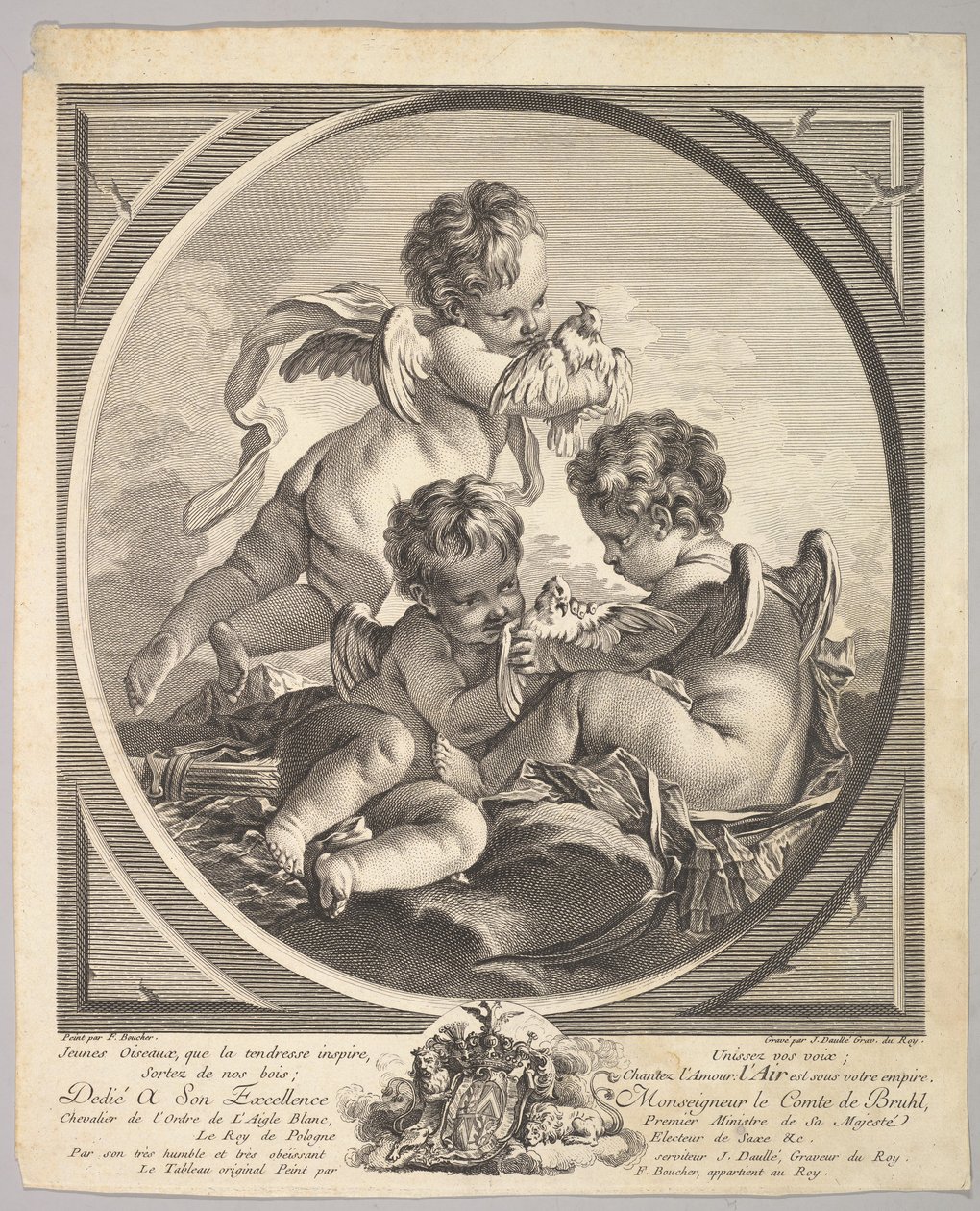 Luft, ca. 1748. av Jean Daullé