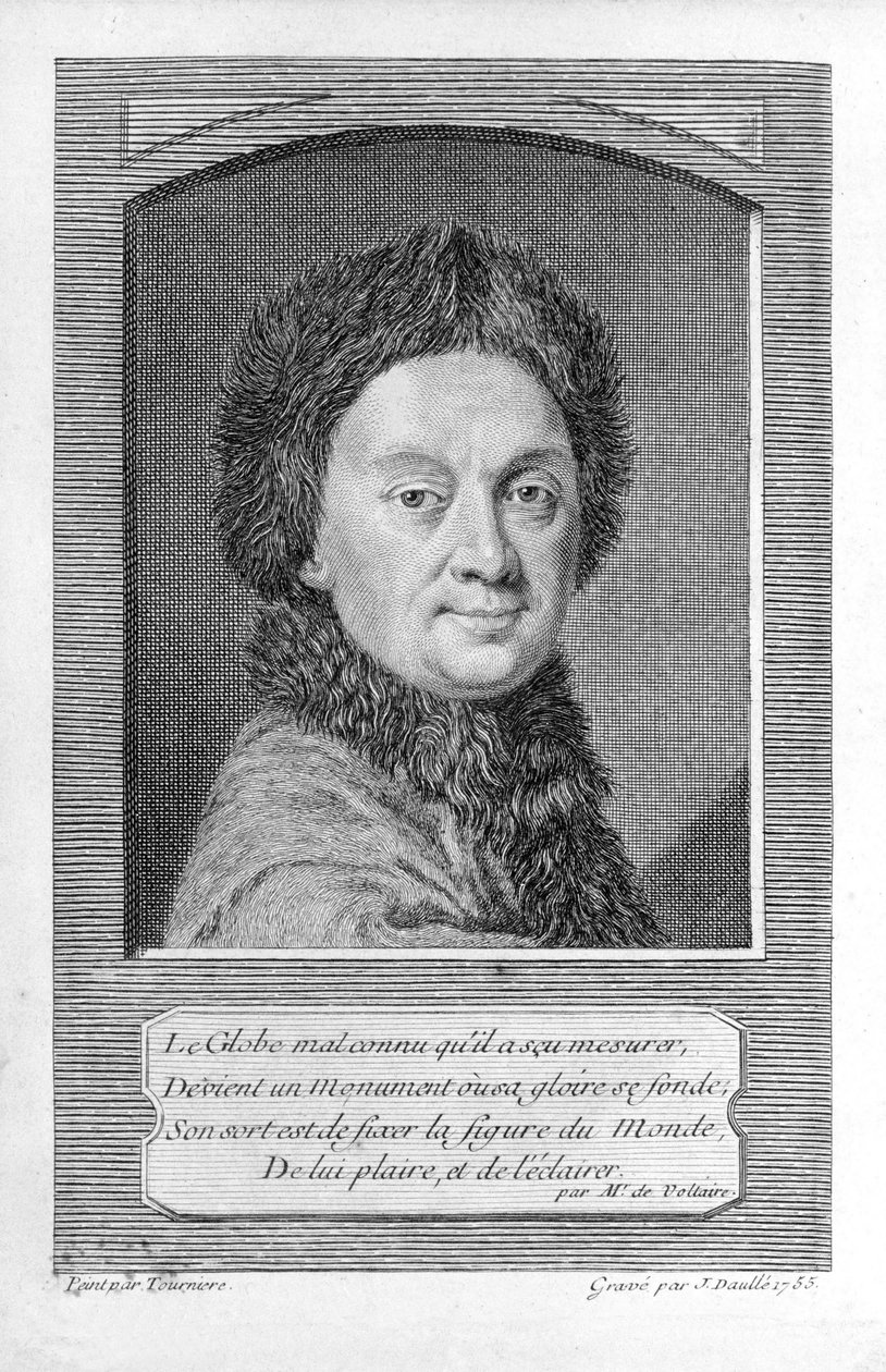Pierre-Louis Moreau de Maupertuis, astronom (1698 - 1759). av Jean Daullé