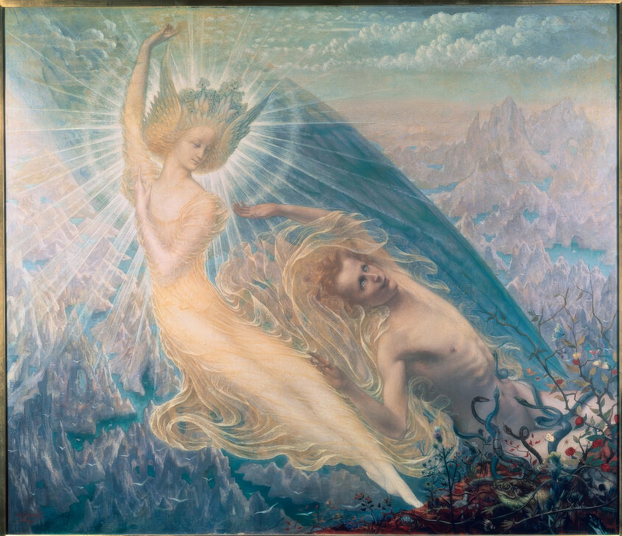 Ängeln av praktfullhet av Jean Delville