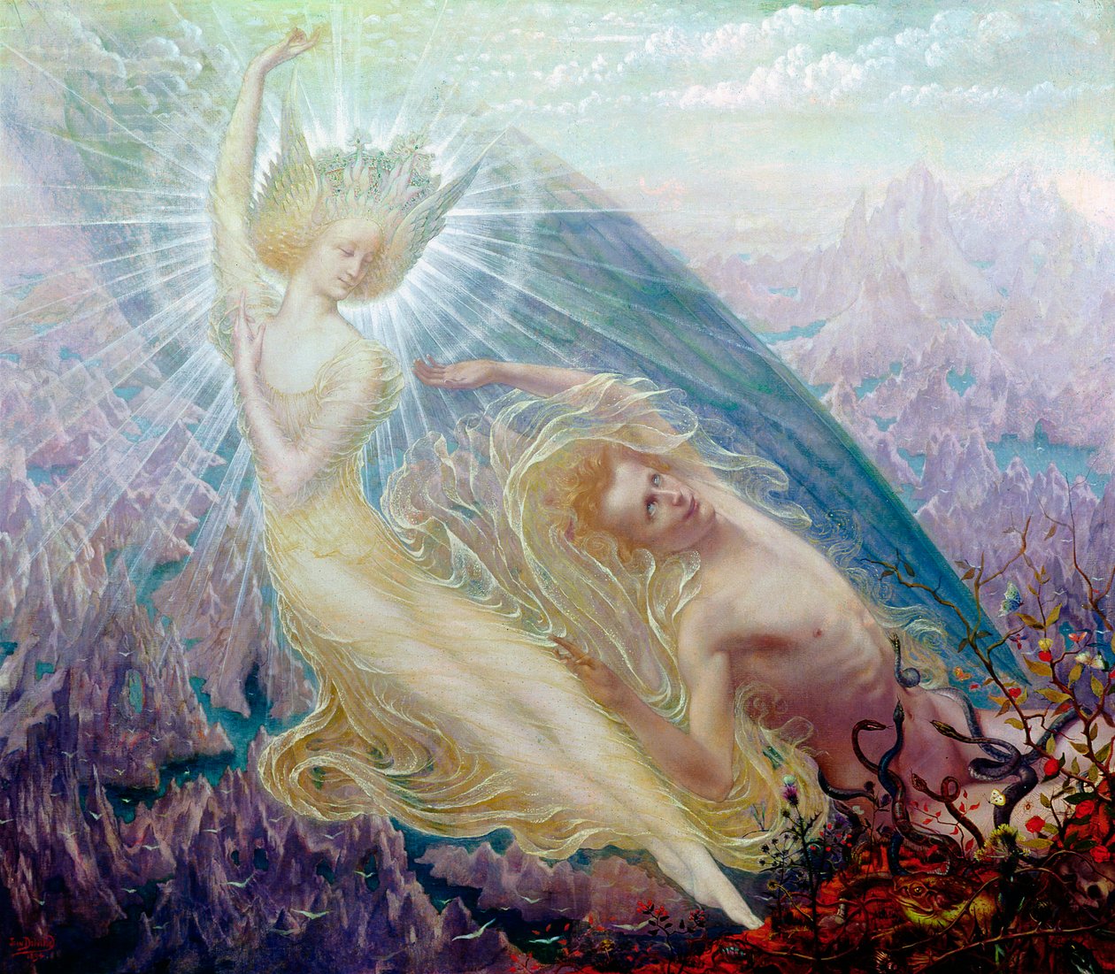 Ängeln av praktfullhet av Jean Delville