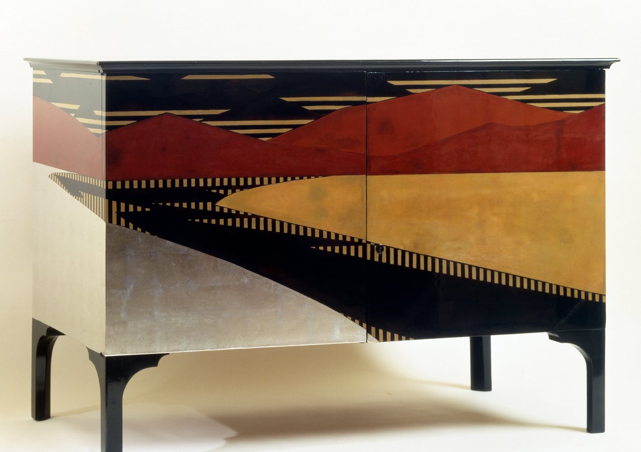 Lackat skåp i art déco-stil (byrå) av Jean Dunand