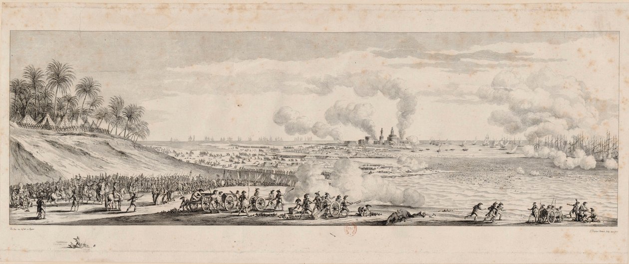Slaget vid Aboukir, 25 juli 1799, 1802. av Jean Duplessis Bertaux