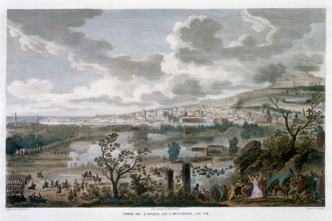 "Fångsten av Neapel, 2 Pluviose, år 7" 23 januari 1799 av Jean Duplessis Bertaux