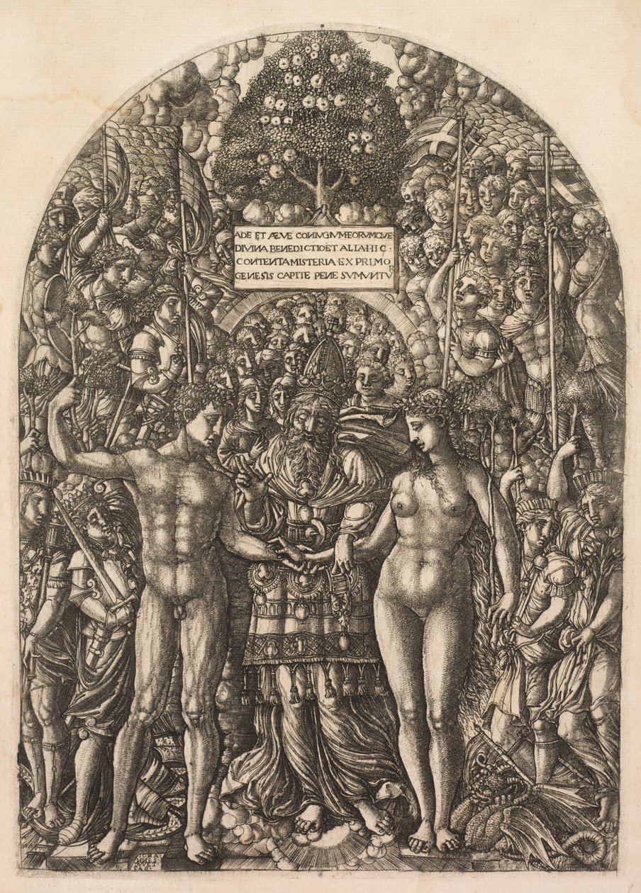 Adam och Evas äktenskap, 1555. av Jean Duvet