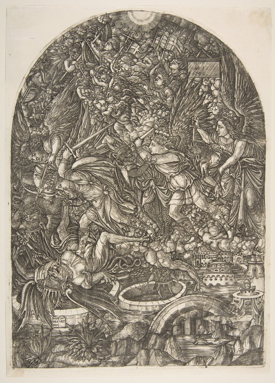Saint Michael and the Dragon, från Apocalypse.n.d. av Jean Duvet