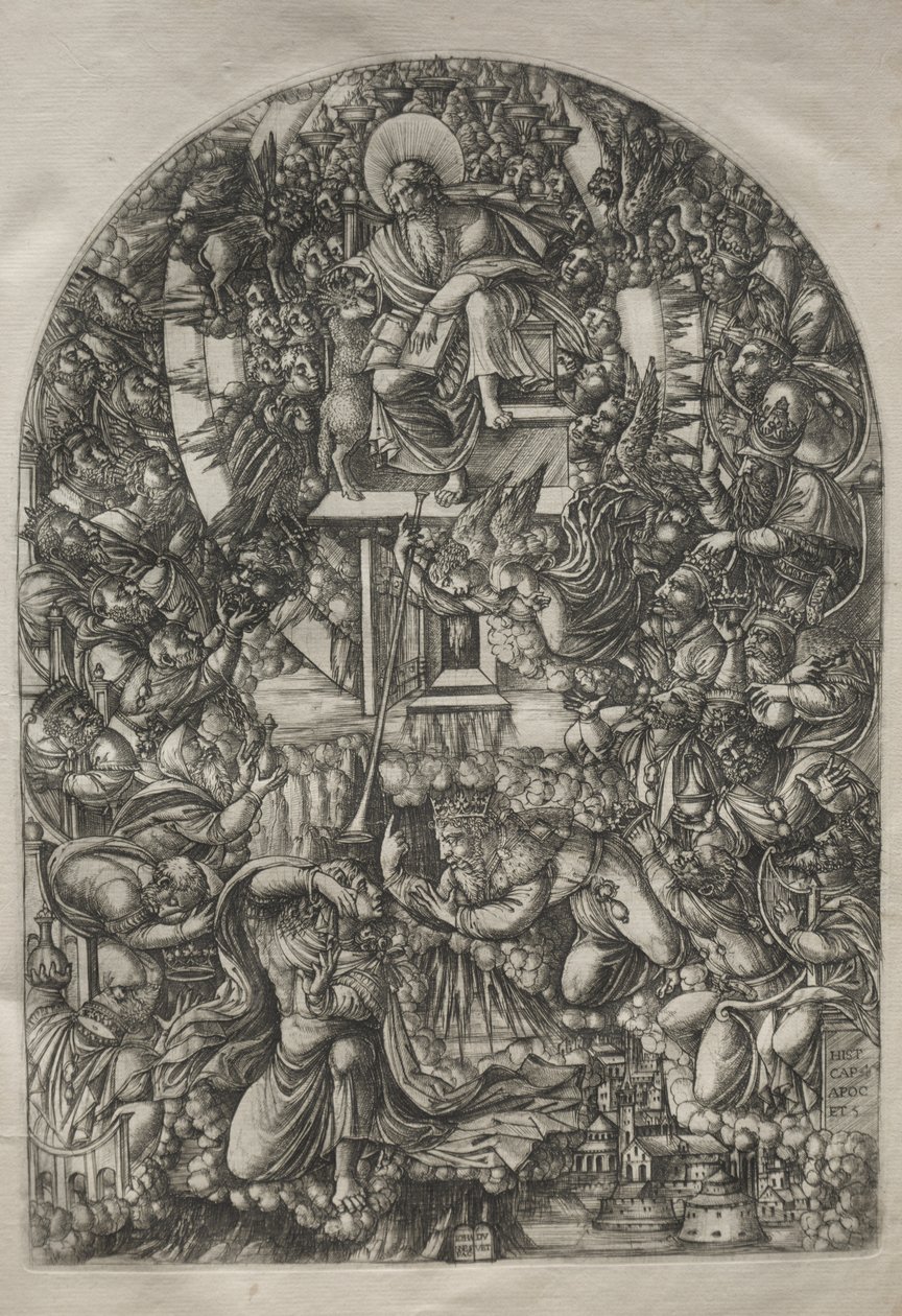 Apokalypsen: Johannes kallad till himlen, 1546-1556. av Jean Duvet