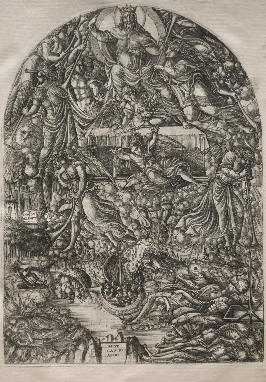 Apokalypsen: Öppnandet av det sjunde inseglet, 1546-1556. av Jean Duvet