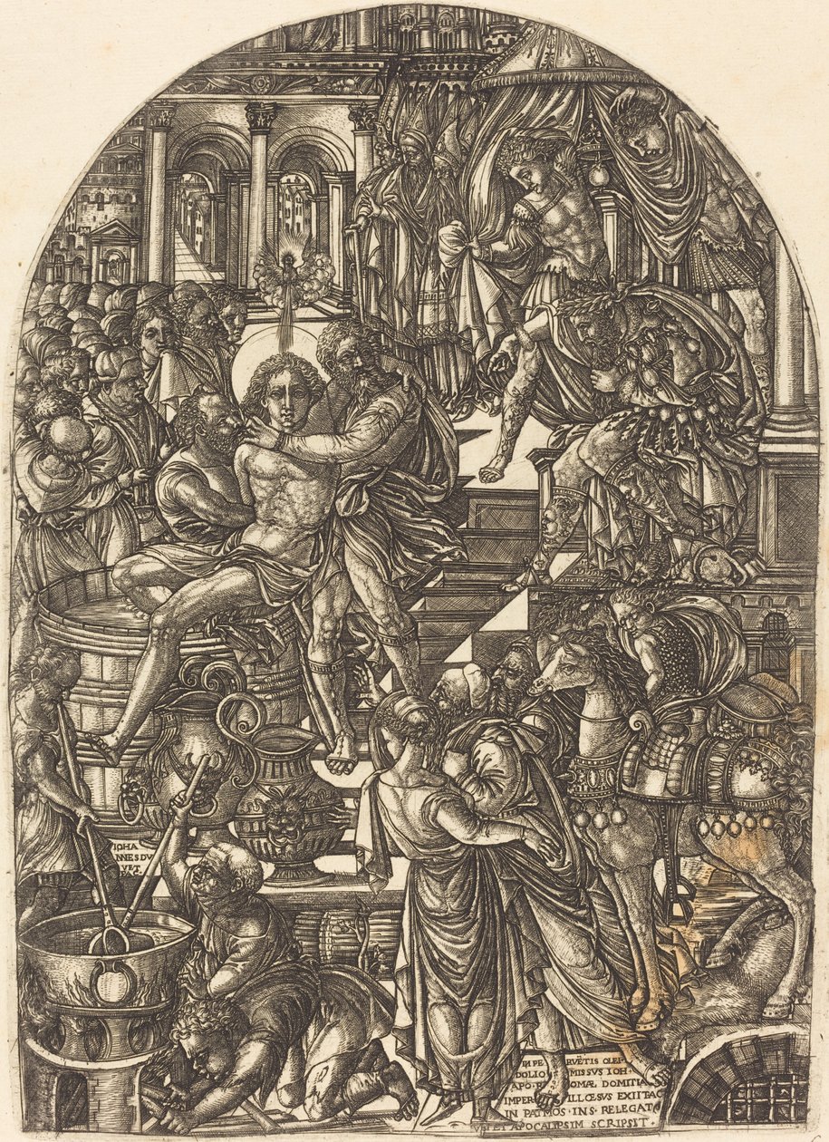 Sankt Johannes evangelistens martyrskap av Jean Duvet