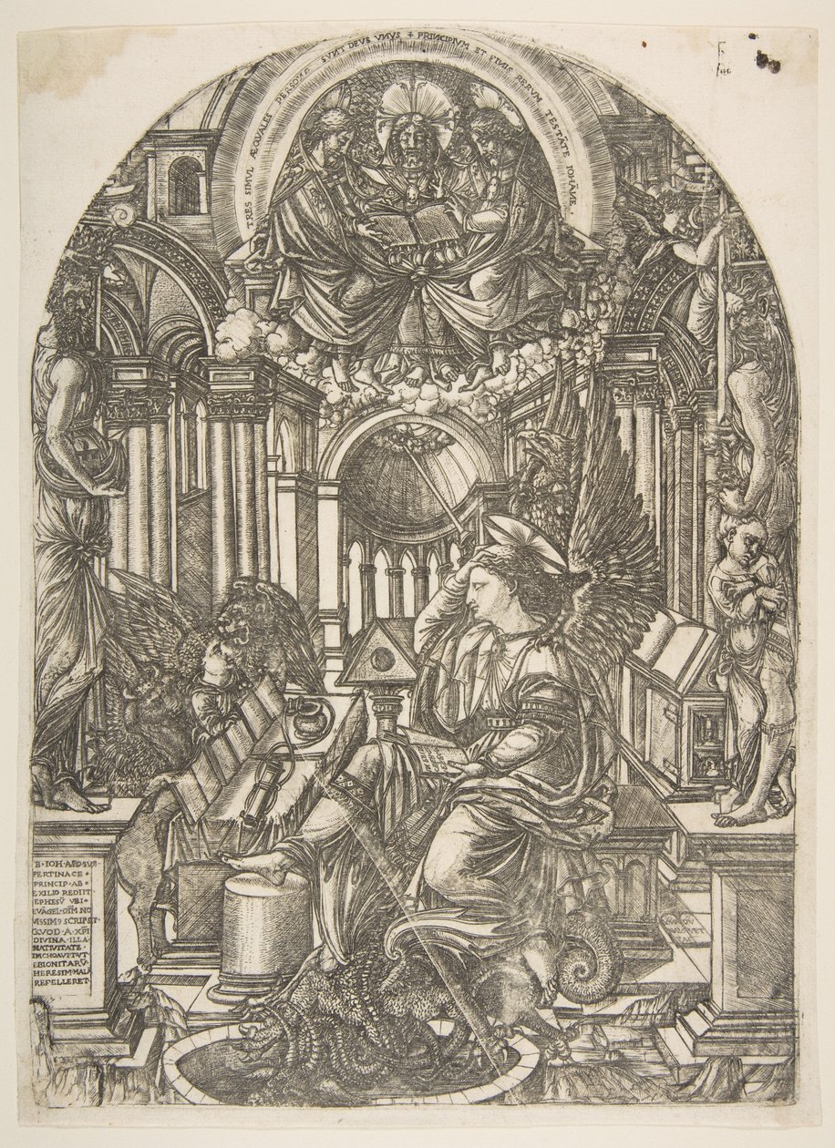 Johannes evangelistens uppenbarelse, från Apocalypse.n.d. av Jean Duvet