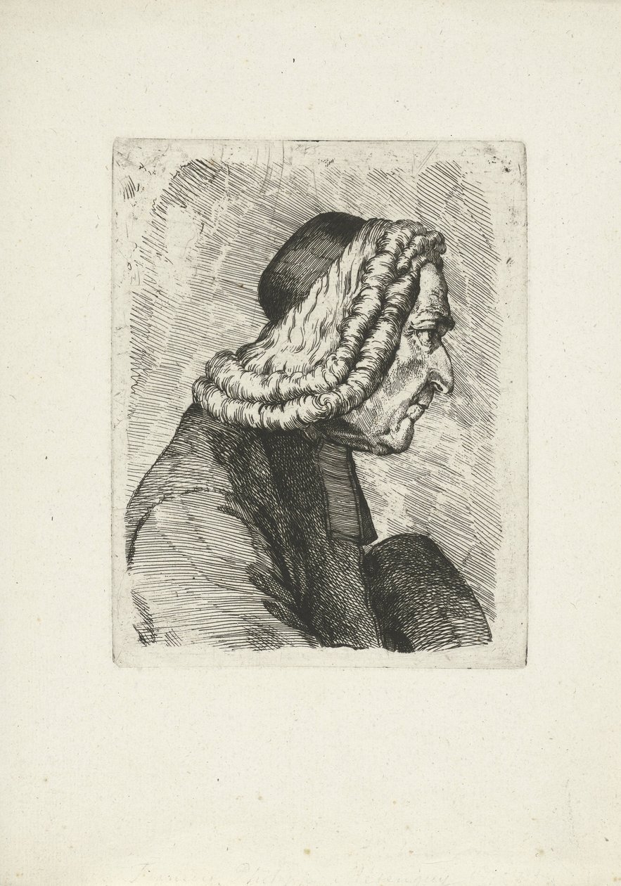 Porträtt av Francois-Philippe Mesenguy av Jean Duvivier (attributed to)