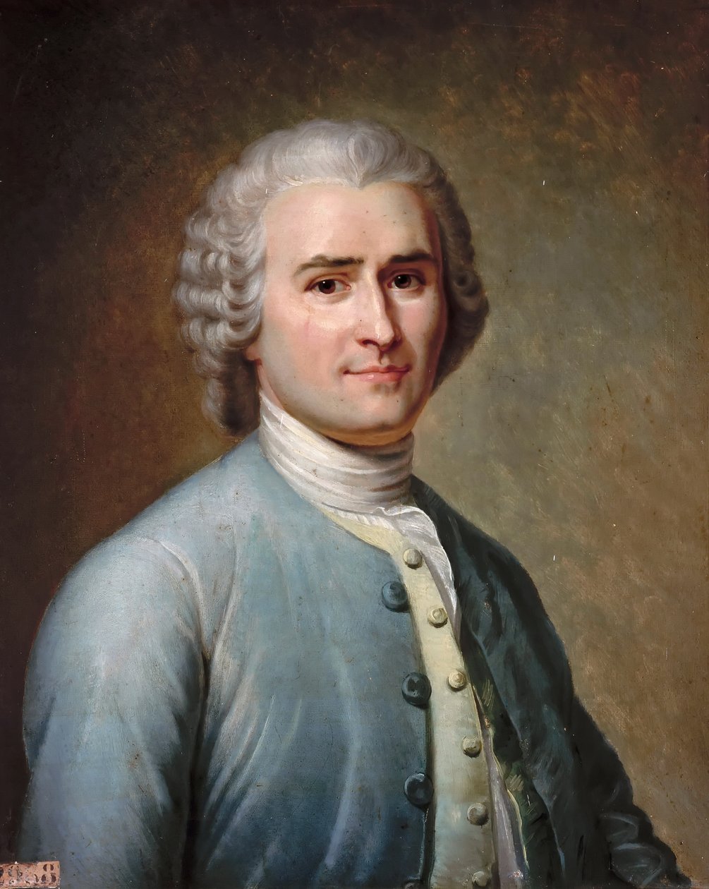 Porträtt av Jean-Jacques Rousseau 1712-1778 av Jean Edouard Lacretelle